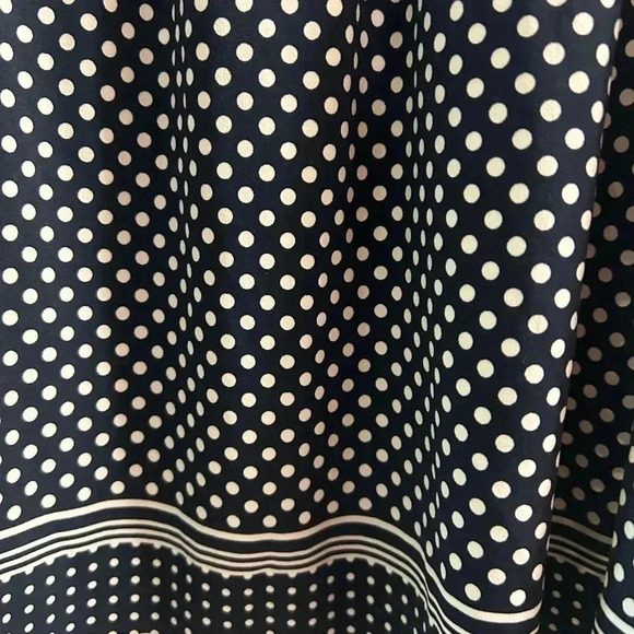 Women’s Max Studio Navy Blue Tank Top Dress With White Polka Dots Size XL - Picture 3 of 5